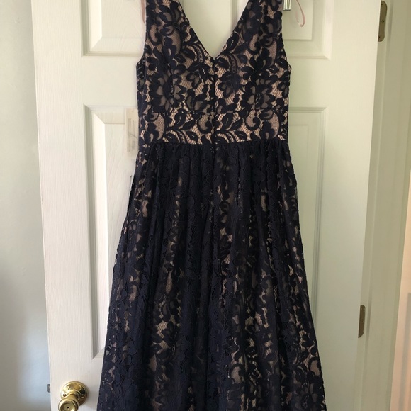 Navy/Nude Eliza J dress - Picture 1 of 3
